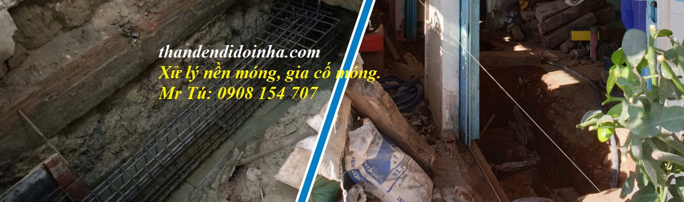 nâng nhà - xử lý nền móng